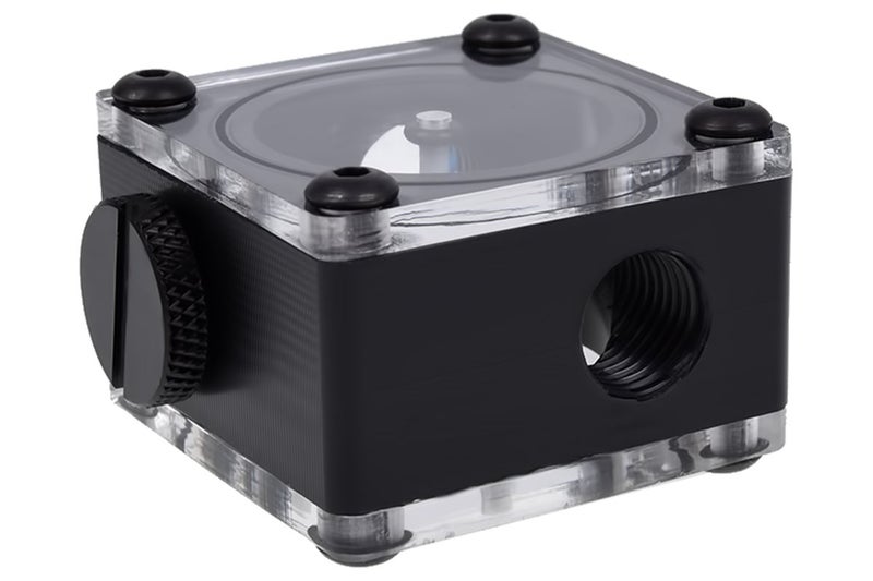 Alphacool G1/4" Eisfluegel Flow Indicator, Square Shape, Black Body - Image 4